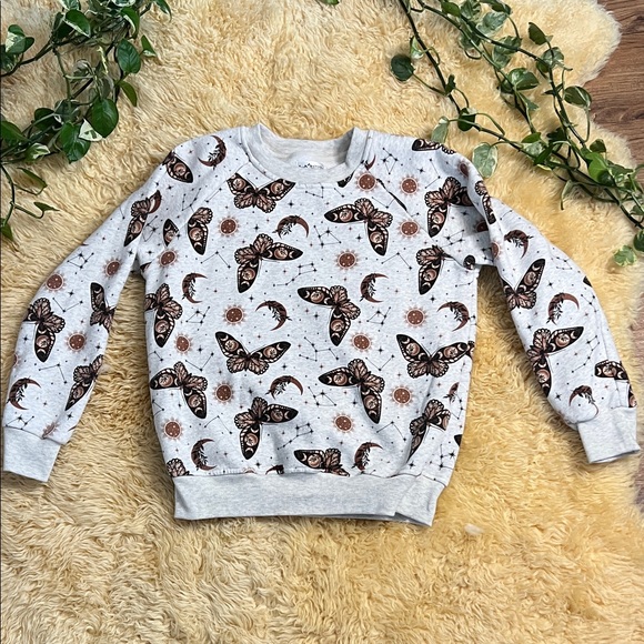 Butterfly, Big Dipper and Moon Sweatshirt - Picture 1 of 6